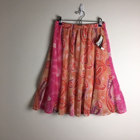 Notations Missy Easter Group Skirt Peach - Picture 1 of 13